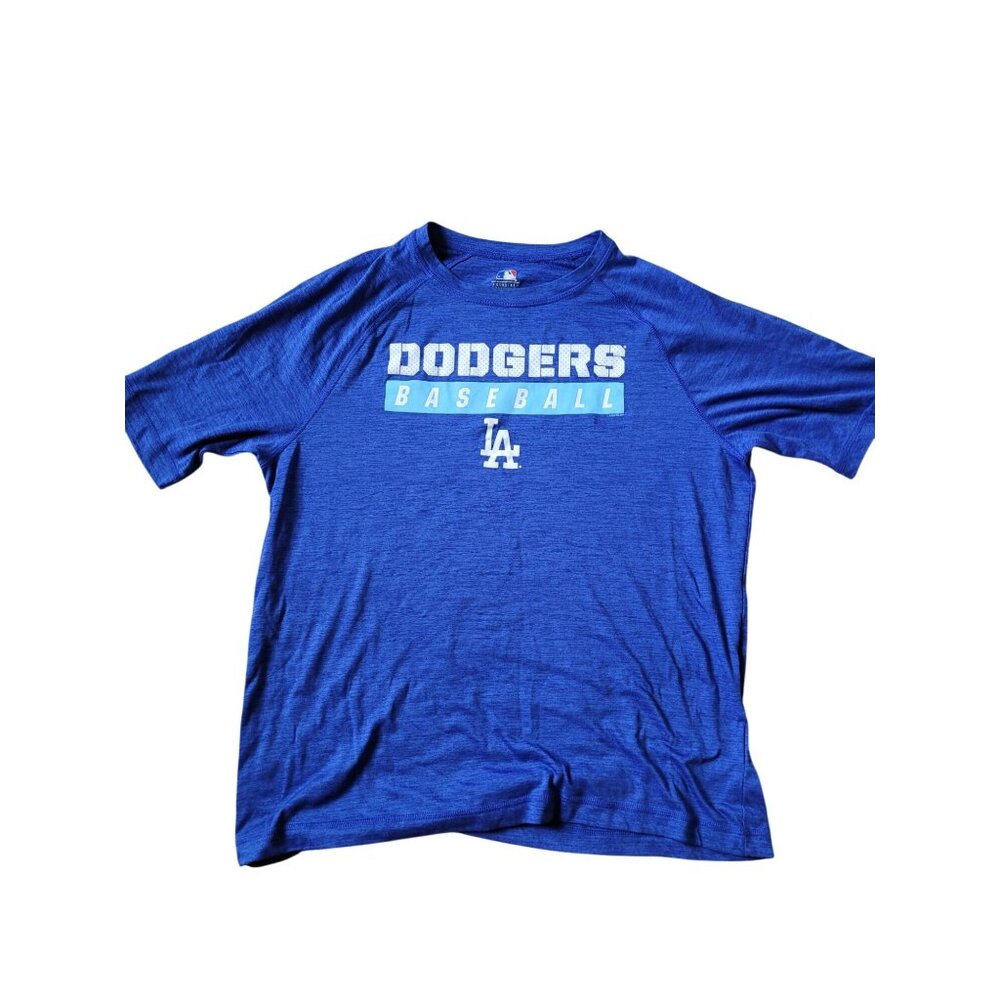 LA Dodgers Men's Size L Graphic T‎ Shirt MLB Baseball Short Sleeve Breathable